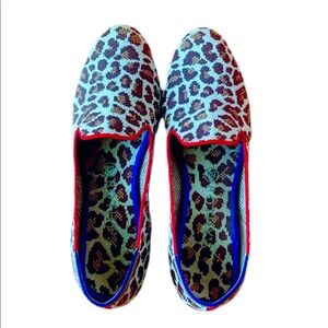 Rothy’s animal print loafers​